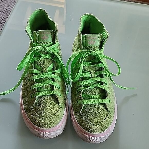 ADIDAS Nizza Suede Leather High Top Sneakers - Picture 2 of 11